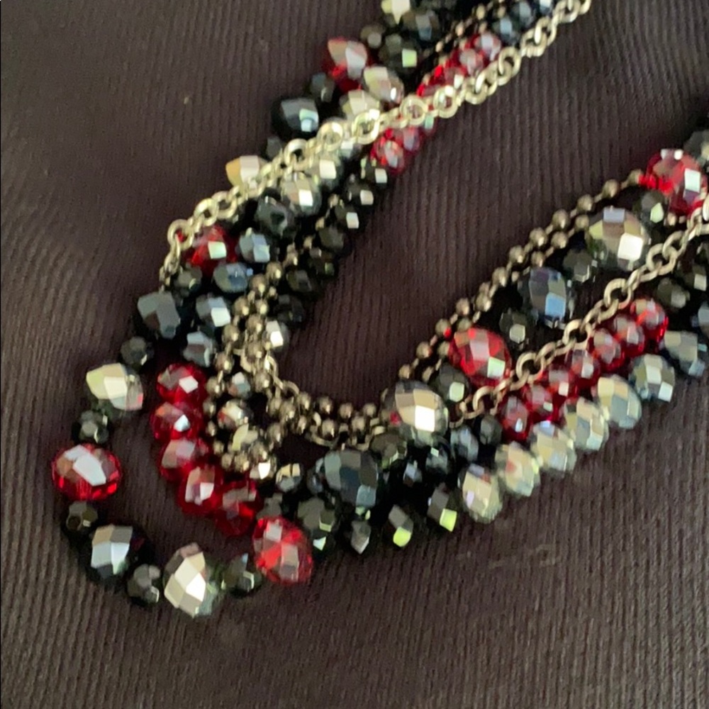 Chic Multi-Strand Beaded Necklace - Picture 4 of 4